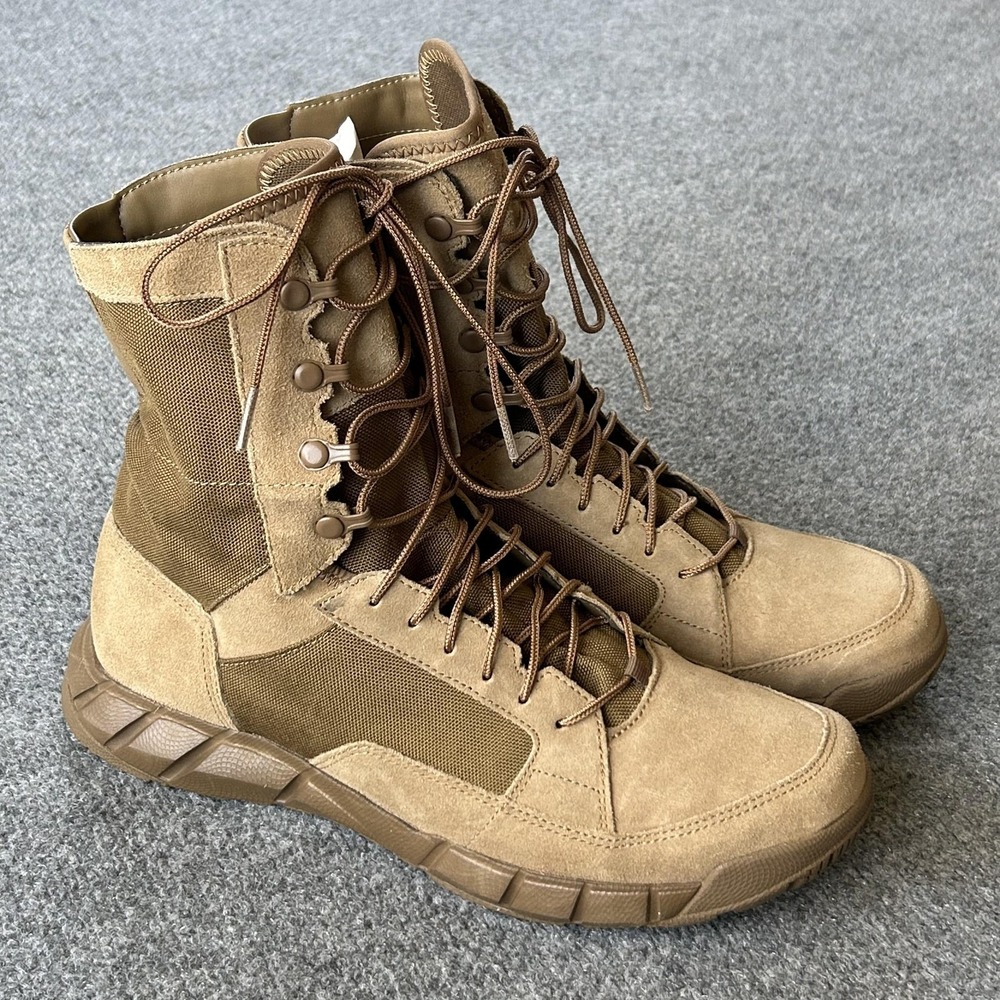 Oakley Boots Mens Size 10.5 Brown Suede Light Assault Tactical Combat Military
